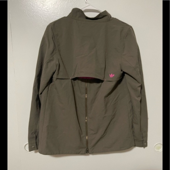 Adidas brown pink weather resistant jacket - Picture 4 of 4